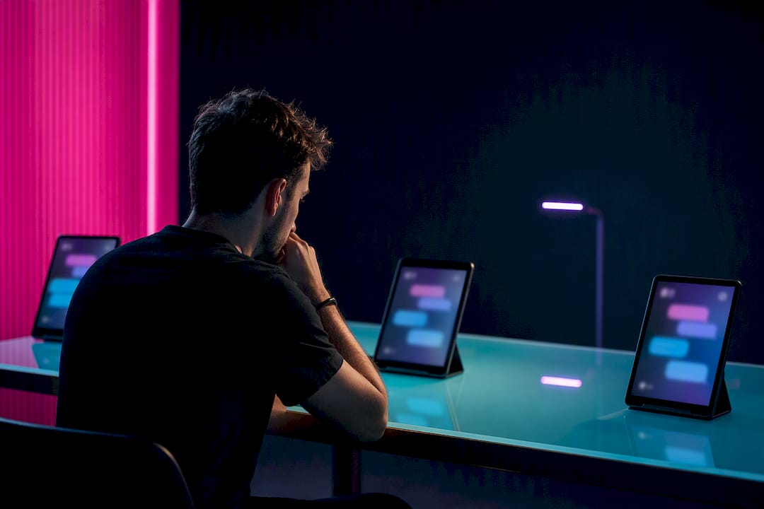 Reviewer testing AI flirting conversations