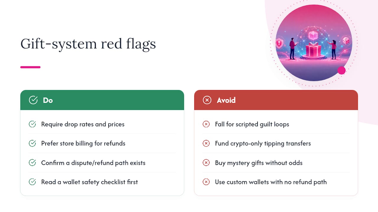 Test AI Companion Gift Systems in Five Minutes: IAP & Odds Checks What Red Flags Signal a Risky Gift System? — overview diagram
