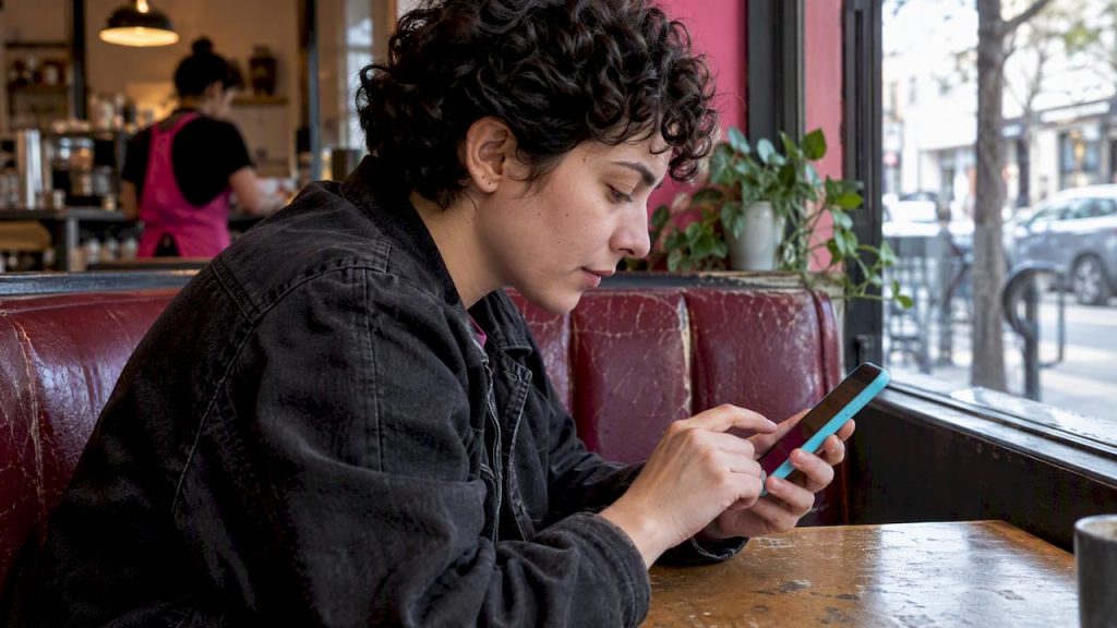 Person testing an AI companion chat