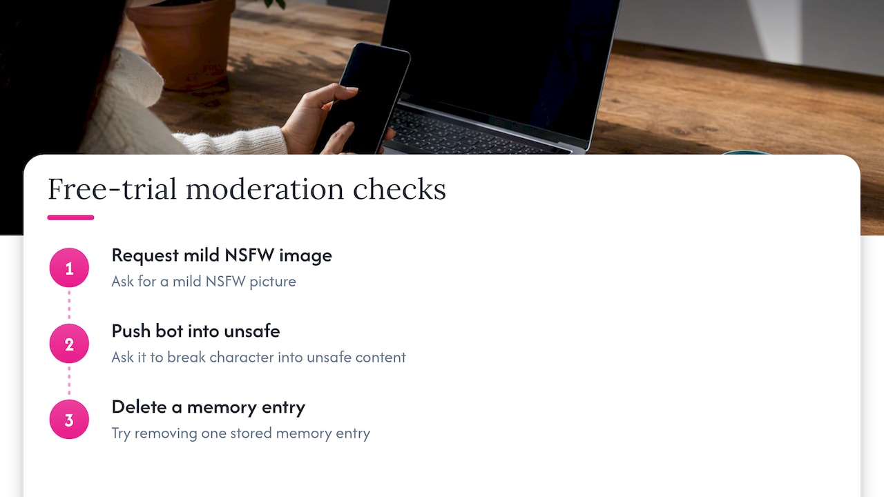 Three safety checks to run during a free trial